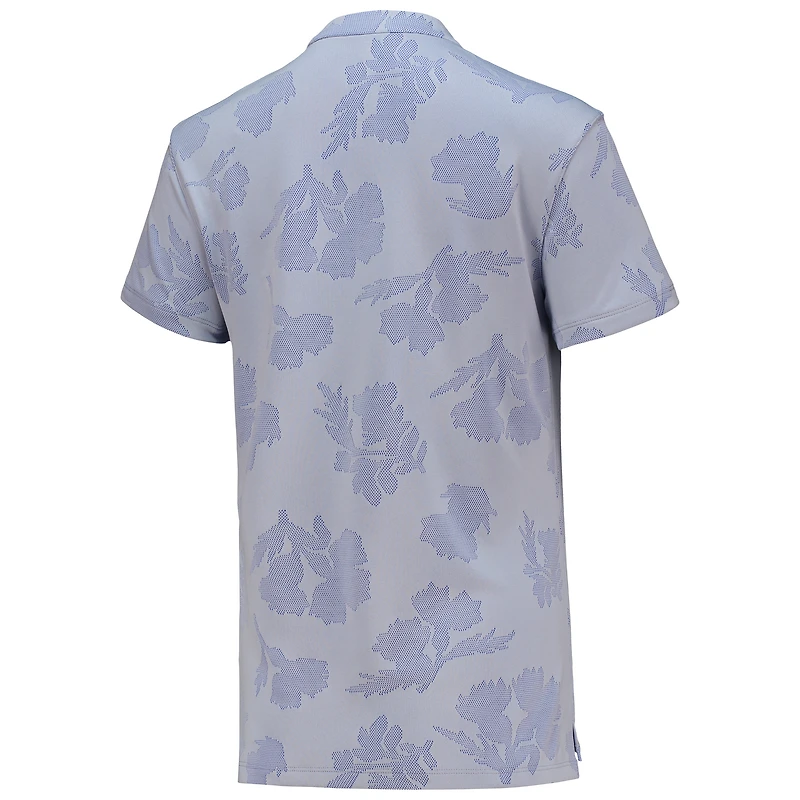 Women's Nike Lavender Farmers Insurance Open Floral Victory Performance V-Neck Polo