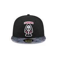 Casquette ajustée 59FIFTY Fayetteville Woodpeckers noire New Era pour homme