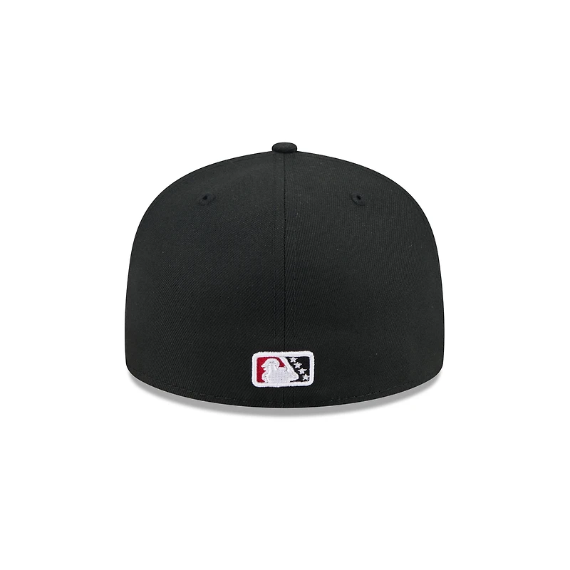 Casquette ajustée 59FIFTY Fayetteville Woodpeckers noire New Era pour homme