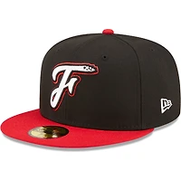 Men's New Era /Black Fayetteville Woodpeckers Authentic Collection 59FIFTY Fitted Hat