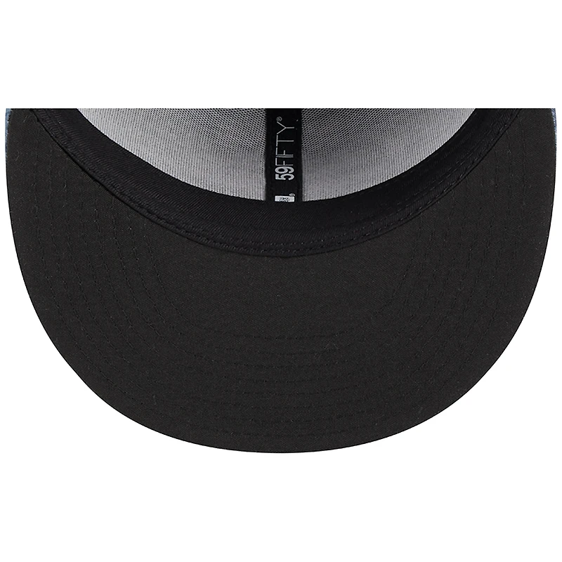 Casquette ajustée 59FIFTY New Era pour homme, blanche, Fayetteville Woodpeckers, soirées à thème des années 1970
