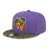 Men's New Era  Purple/Green Fayetteville Woodpeckers 2026 Copa De La Diversion 59FIFTY Fitted Hat