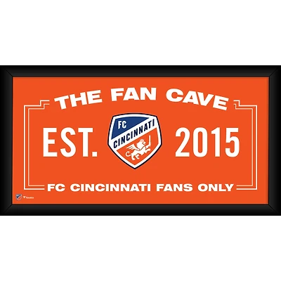 FC Cincinnati Framed 10" x 20" Fan Cave Collage