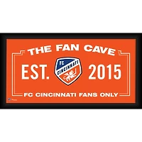 FC Cincinnati Framed 10" x 20" Fan Cave Collage