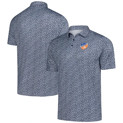Men's Antigua  Blue FC Cincinnati Field Ditsy Polo