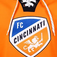 Sweat à capuche de hockey pour homme Sport Design Sweden Orange FC Cincinnati Hat Trick