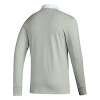 Men's adidas 2023 Player Gray FC Cincinnati Travel Long Sleeve Polo