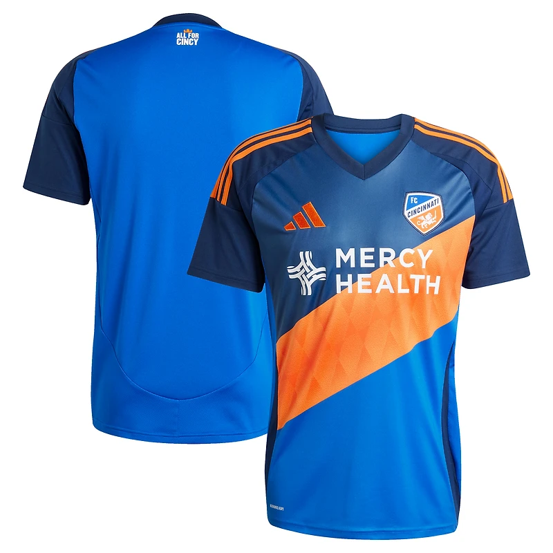 Maillot réplique orange et bleu adidas Blue FC Cincinnati 2025 pour homme