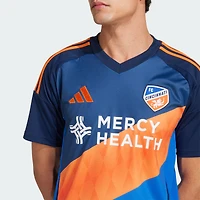 Men's adidas  Blue FC Cincinnati 2025 Orange and Legacy Kit Replica Jersey