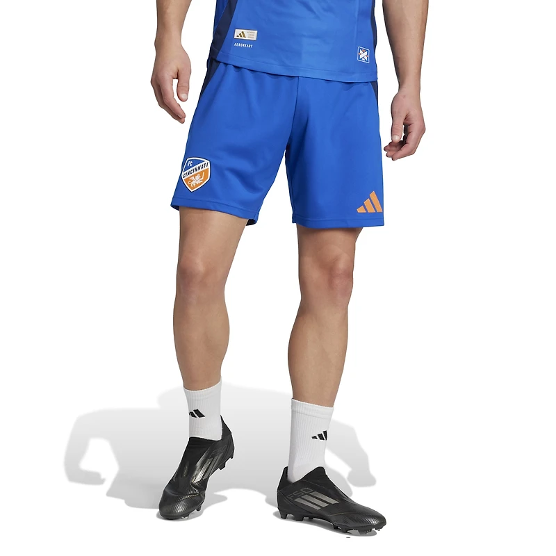 Men's adidas  Blue FC Cincinnati Home 2025 Orange and Legacy Kit Authentic Shorts