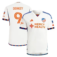 Men's adidas Kévin Denkey White FC Cincinnati 2024 The Canvas Kit Authentic Player Jersey