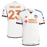 Men's adidas Luca Orellano White FC Cincinnati 2024 The Canvas Kit Authentic Player Jersey