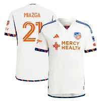 Maillot de joueur authentique adidas Matt Miazga blanc FC Cincinnati 2024 The Canvas Kit pour homme