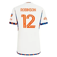 Men's adidas Miles Robinson White FC Cincinnati 2024 The Canvas Kit Authentic Player Jersey