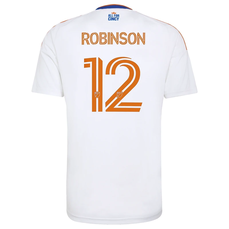 Men's adidas Miles Robinson White FC Cincinnati 2026 The Seven Hills Kit Replica Jersey