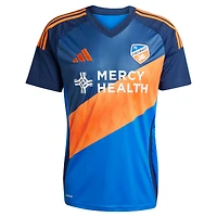 Men's adidas Pavel Bucha Blue FC Cincinnati 2025 Orange and Legacy Kit Replica Jersey