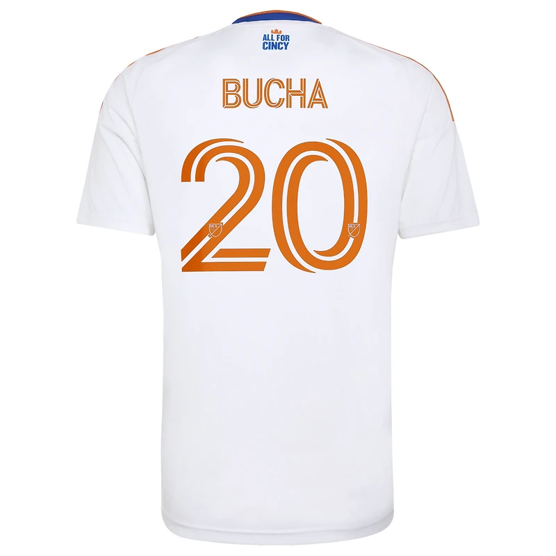Maillot réplique adidas Pavel Bucha blanc FC Cincinnati 2026 The Seven Hills pour homme