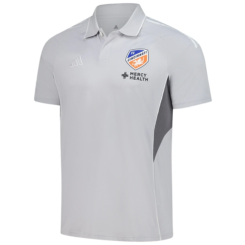 Polo d'entraînement adidas Silver FC Cincinnati 2025 pour homme