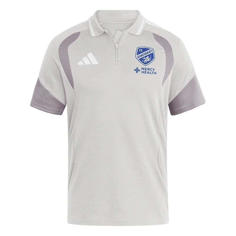 Men's adidas Silver FC Cincinnati 2026 Tiro Competition Polo