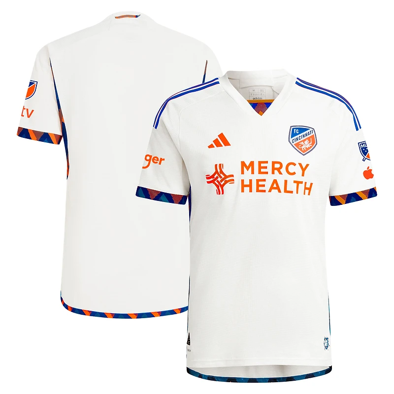 Men's adidas White FC Cincinnati 2024 The Canvas Kit Authentic Jersey