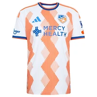 Men's adidas White FC Cincinnati 2026 The Seven Hills Kit On-Field Authentic Patch Jersey