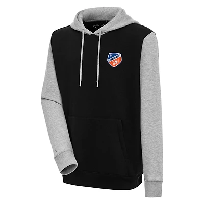 Sweat à capuche blocs de couleurs Antigua Black FC Cincinnati Victory pour homme