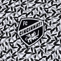Men's Antigua Gray/Black FC Cincinnati Seasons Polo