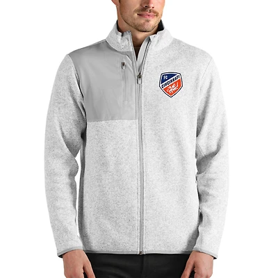 Veste zippée intégrale Antigua gris chiné FC Cincinnati Fortune pour homme