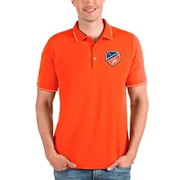 Polo piqué uni Antigua Orange FC Cincinnati pour homme