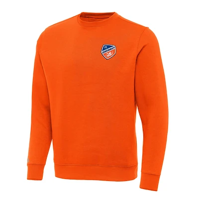 Sweat-shirt à capuche Antigua Orange FC Cincinnati Victory pour homme