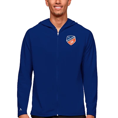 Sweat à capuche zippé intégral pour homme avec logo de l'équipe principale Cincinnati, Antigua Royal FC