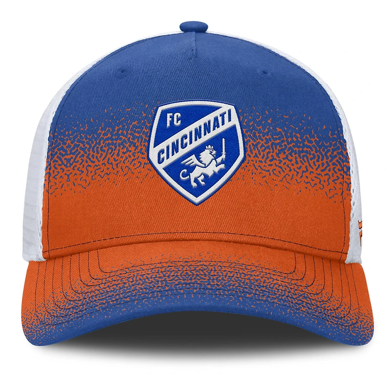 Casquette ajustable pour homme Fanatics Blue FC Cincinnati Libero Trucker