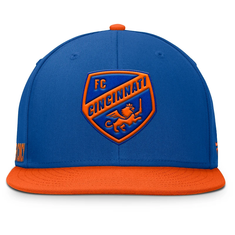 Casquette snapback bleue FC Cincinnati Sitter Fanatics pour homme
