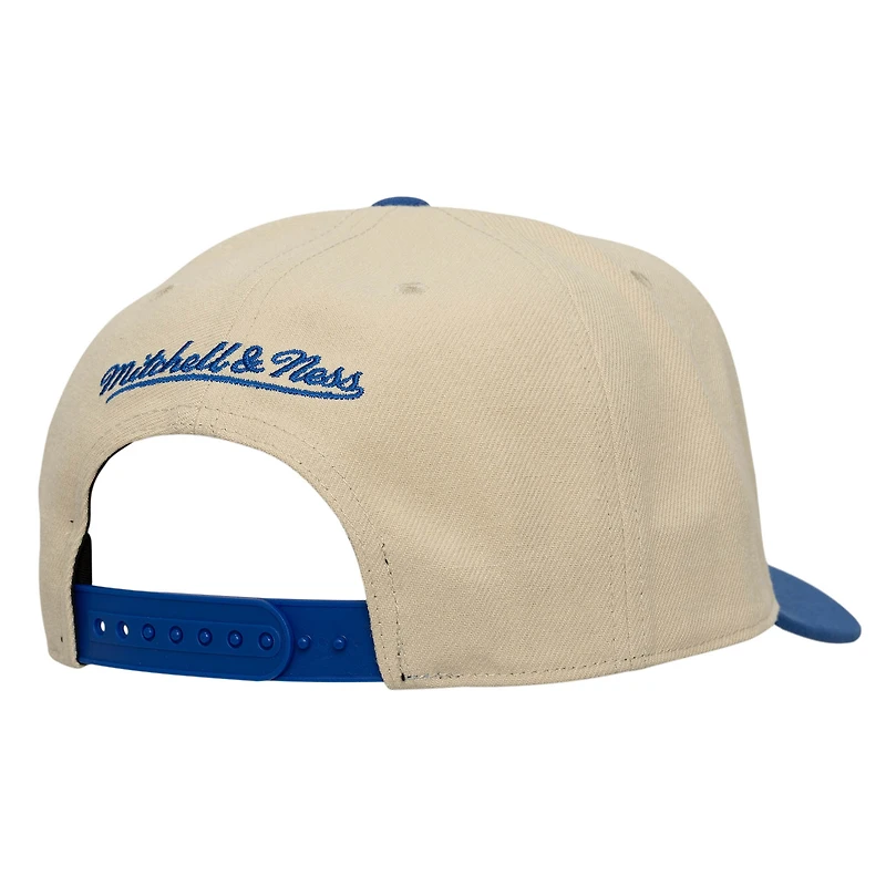 Casquette snapback Mitchell & Ness pour homme, couleur crème/bleue, FC Cincinnati Upside Down Pro Pinch