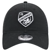 Casquette ajustable New Era FC Cincinnati 2025 Kickoff 9TWENTY noire pour homme