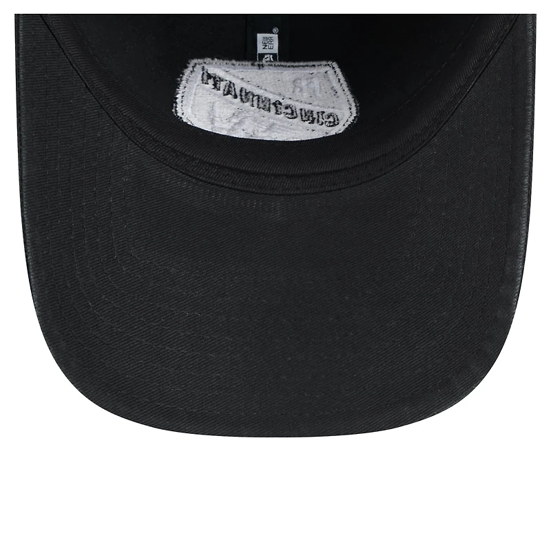 Casquette ajustable New Era FC Cincinnati 2025 Kickoff 9TWENTY noire pour homme