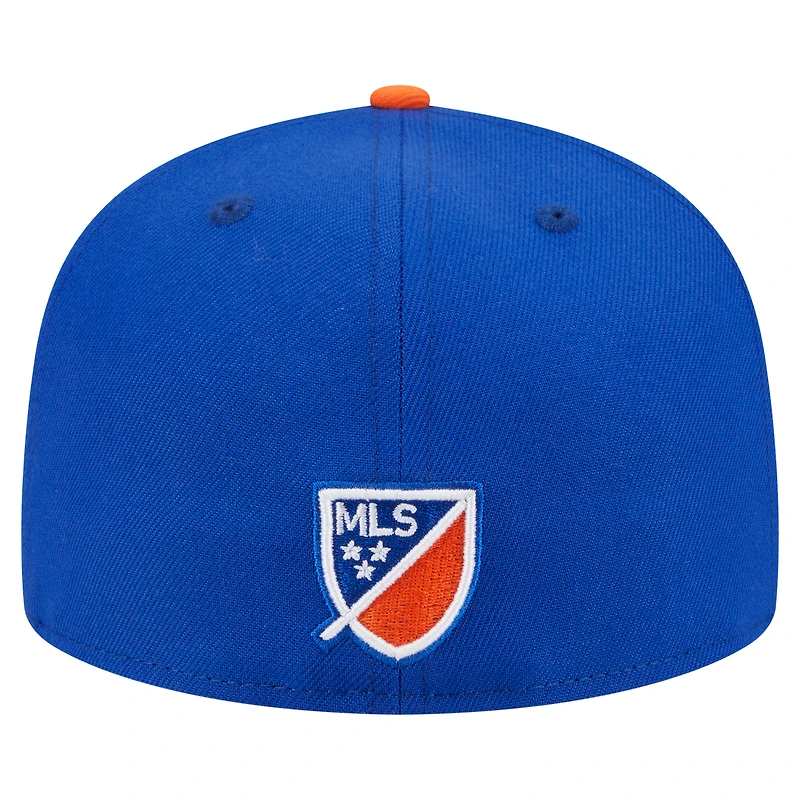 Casquette ajustée New Era FC Cincinnati 2025 Kickoff 59FIFTY bleue pour homme