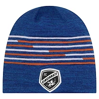 Bonnet tricoté New Era bleu FC Cincinnati 2026 Kickoff pour homme