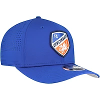 Casquette réglable à boutons-pression extensibles New Era bleu FC Cincinnati 9SEVENTY COOLERA pour hommes