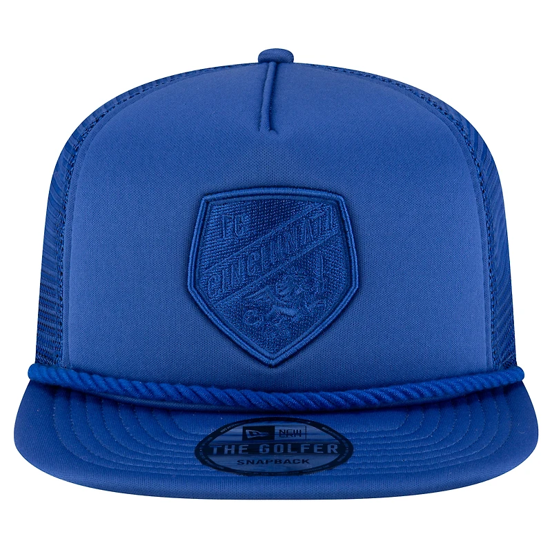 Men's New Era Blue FC Cincinnati Active Tone Golfer Snapback Hat