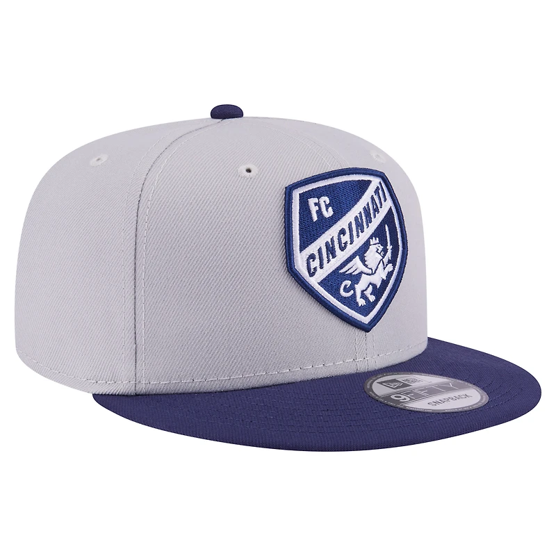 Men's New Era Gray FC Cincinnati Color Pack Two-Tone 9FIFTY Snapback Hat