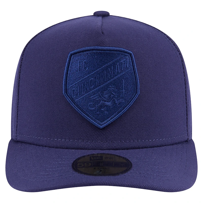 Men's New Era Navy FC Cincinnati Color Pack A-Frame 59FIFTY Fitted Hat