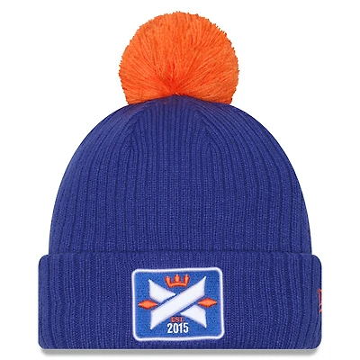 Men's New Era  Royal FC Cincinnati 2025 Jersey Hook Cuffed Knit Hat with Pom