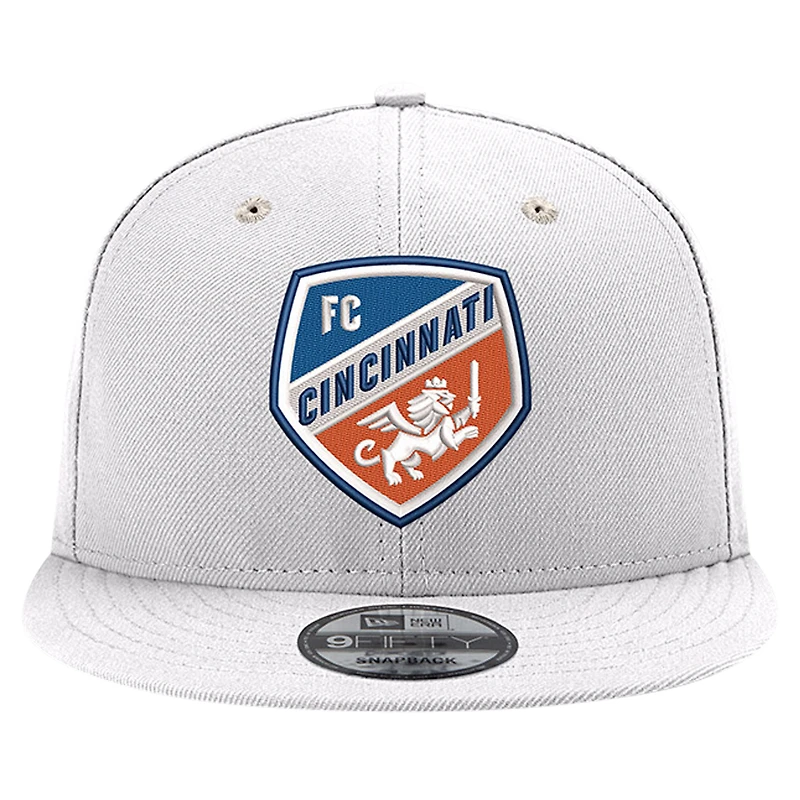 Casquette Snapback New Era FC Cincinnati Hook 9FIFTY blanche pour homme