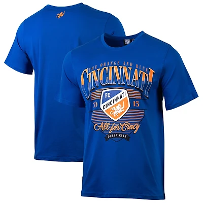 Men's Sport Design Sweden Blue FC Cincinnati Vintage '90s Relaxed T-Shirt