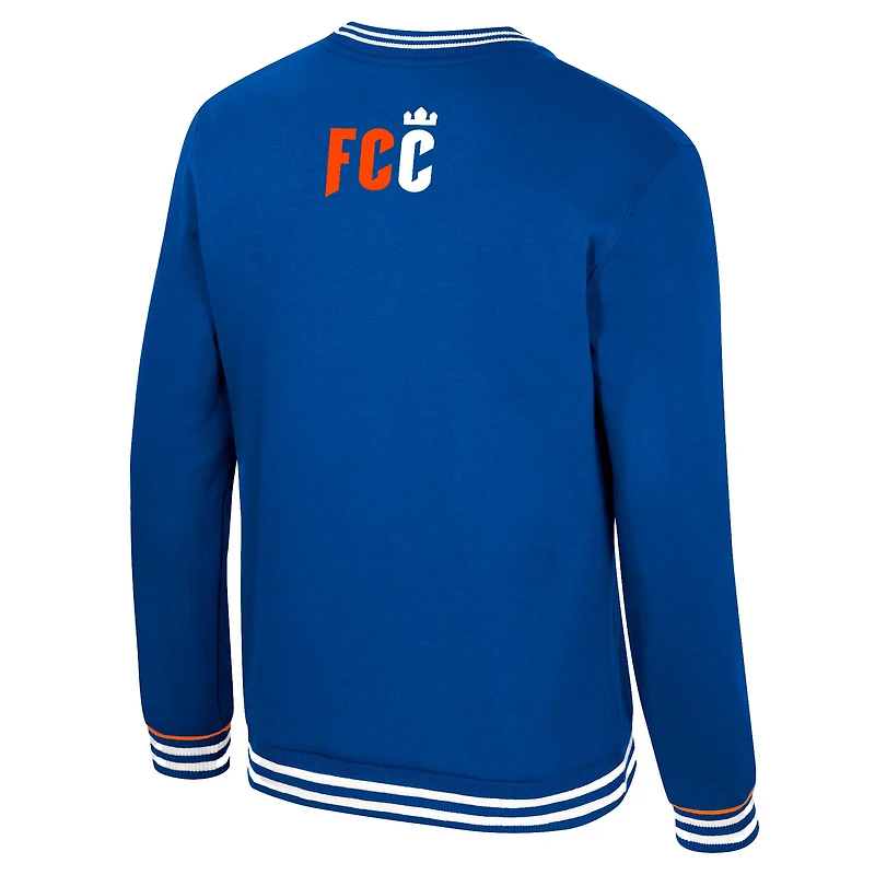 Sweat-shirt Stadium Essentials bleu pour homme, motif 2 coups à la mi-temps du FC Cincinnati