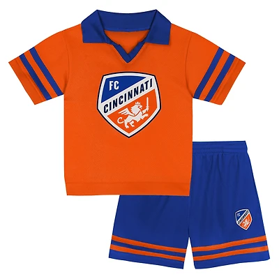 Ensemble haut et short Charming Dude Orange FC Cincinnati pour tout-petit