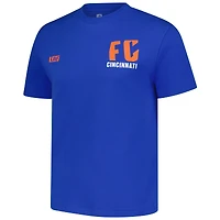 T-shirt unisexe bleu Live Breathe Futbol FC Cincinnati