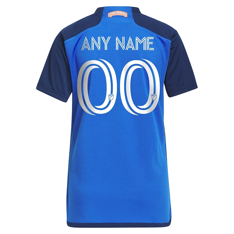 Women's adidas Blue FC Cincinnati 2023 River Kit Replica Custom Jersey