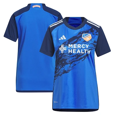 Maillot adidas FC Cincinnati 2023 River Kit Replica femme bleu